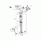 Схема узла: Топливный насос для Kawasaki ZX1000 Ninja ZX-10R ABS