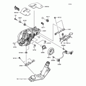 Схема узла: Фара (Головной свет) для Kawasaki ER650 Z650 ABS