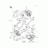 Схема вузла: Картер двигуна для Kawasaki KX450 KX450F