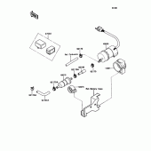 Схема узла: Fuel pump для Kawasaki ZX1100 Ninja ZX-11