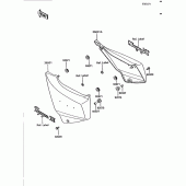 Схема узла: Крышка боковая (Zg1200-b8/b9) для Kawasaki ZG1200 Voyager XII