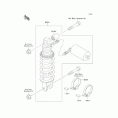 Схема вузла: Амортизатор для Kawasaki ZX750 Ninja ZX-7R