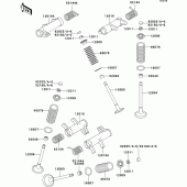 Схема вузла: Клапан(и)(1/2) для Kawasaki VN800 Vulcan 800 Drifter