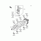Схема вузла: Колінчастий вал для Kawasaki ZR800 Z800