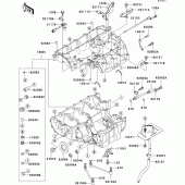 Схема вузла: Картер двигуна (1/2) для Kawasaki ZX1200 Ninja ZX-12R