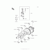 Схема вузла: Колінчастий вал для Kawasaki ZR900 Z900