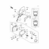 Схема узла: Headlight(s)(1/2) для Kawasaki KL250 KLR250