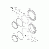 Схема узла: Шины для Kawasaki KL250 KLR250