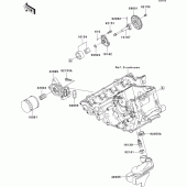 Схема узла: Масляный насос для Kawasaki ZX1000 Ninja ZX-10R