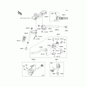 Схема вузла: Кермо & Пульт управління рульовим для Kawasaki ZX1000 Ninja ZX-10R