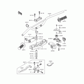 Схема узла: Руль & Пульт управления рулевой для Kawasaki KX250/ KX252 KX250