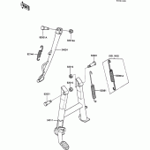 Схема вузла: Stand(s) для Kawasaki ZX600 GPX600R