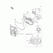 Схема узла: Right engine cover(s) для Kawasaki VN1700 VN1700 Voyager ABS