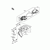 Схема вузла: Приладова панель для Kawasaki EX250 Ninja 250
