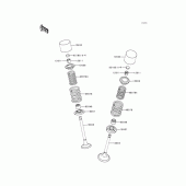 Схема вузла: Клапан(и) для Kawasaki KLX300R