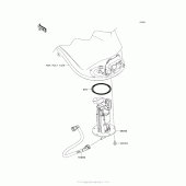 Схема узла: Топливный насос для Kawasaki ZX1000 Ninja 1000 ABS