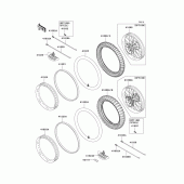 Схема узла: Шины для Kawasaki KX125