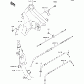Схема узла: Тросики для Kawasaki VN900 VN900 Classic