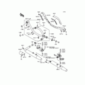 Схема вузла: Вихлопна система для Kawasaki VN1700 Vulcan 1700 Nomad ABS