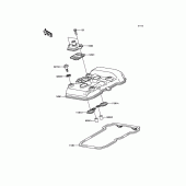 Схема узла: Клапанная крышка для Kawasaki EX300 Ninja 300