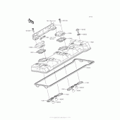 Схема узла: Клапанная крышка для Kawasaki ZX1400 Ninja ZX-14R ABS