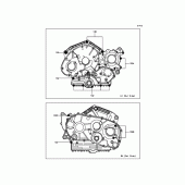 Схема вузла: Болти картера двигуна для Kawasaki VN900 Vulcan 900 Custom