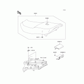 Схема вузла: Сидіння для Kawasaki ZX600 ZZ-R600