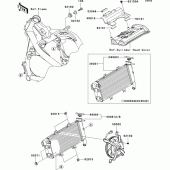 Схема вузла: Радіатор для Kawasaki EX650 Ninja 650