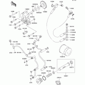 Схема узла: Масляный насос для Kawasaki VN1500 VN1500 Classic