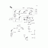 Схема узла: Замок зажигания для Kawasaki ZG1000 1000GTR