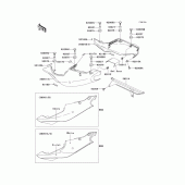 Схема узла: Side covers/chain cover(zx750-p2) для Kawasaki ZX750 Ninja ZX-7R
