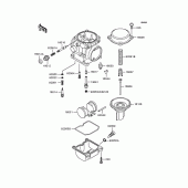 Схема вузла: Комплектуючі для карбюратора для Kawasaki EX400 EX-4