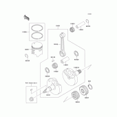 Схема вузла: Crankshaft/piston для Kawasaki KX100
