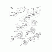 Схема узла: Starter motor для Kawasaki KLX250 KLX250