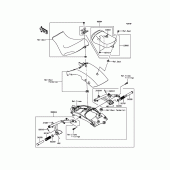 Схема вузла: Аксесуари (Passenger Seat) для Kawasaki EN650 Vulcan S