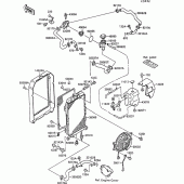 Схема узла: Радиатор (1/2) для Kawasaki VN1500 VN-15 SE