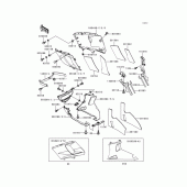 Схема вузла: Cowling lowers(1/3)(zx600-e4) для Kawasaki ZX600 Ninja ZX-6