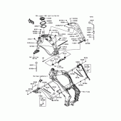 Схема вузла: Паливний бак для Kawasaki ZR1000 Z1000