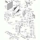 Схема вузла: Радіатор (1/2) для Kawasaki ER500 ER-5