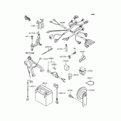 Схема вузла: Електроустаткування для Kawasaki KLX250 KLX250