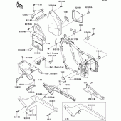 Схема вузла: Батарейний відсік для Kawasaki VN800 Vulcan 800