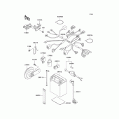 Схема вузла: Електроустаткування для Kawasaki KL250 KL250 Super Sherpa