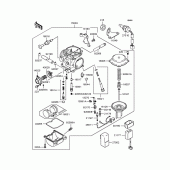 Схема вузла: Карбюратор для Kawasaki BJ250 Estrella RS