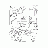 Схема узла: Замок зажигания для Kawasaki BJ250 Estrella RS
