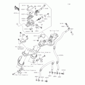 Схема вузла: Передній гальмівний циліндр для Kawasaki EX400 Ninja 400R