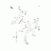 Схема вузла: Підставка для Kawasaki ER500 ER-5