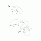Схема узла: Крыло для Kawasaki EX500 Ninja 500R