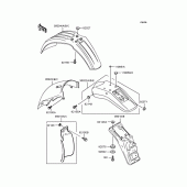 Схема вузла: Крило для Kawasaki KLX250 D-Tracker