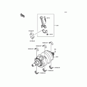 Схема вузла: Колінчастий вал для Kawasaki EN650 Vulcan S ABS