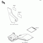 Схема вузла: Інформаційні наклейки для Kawasaki ZR550 Zephyr